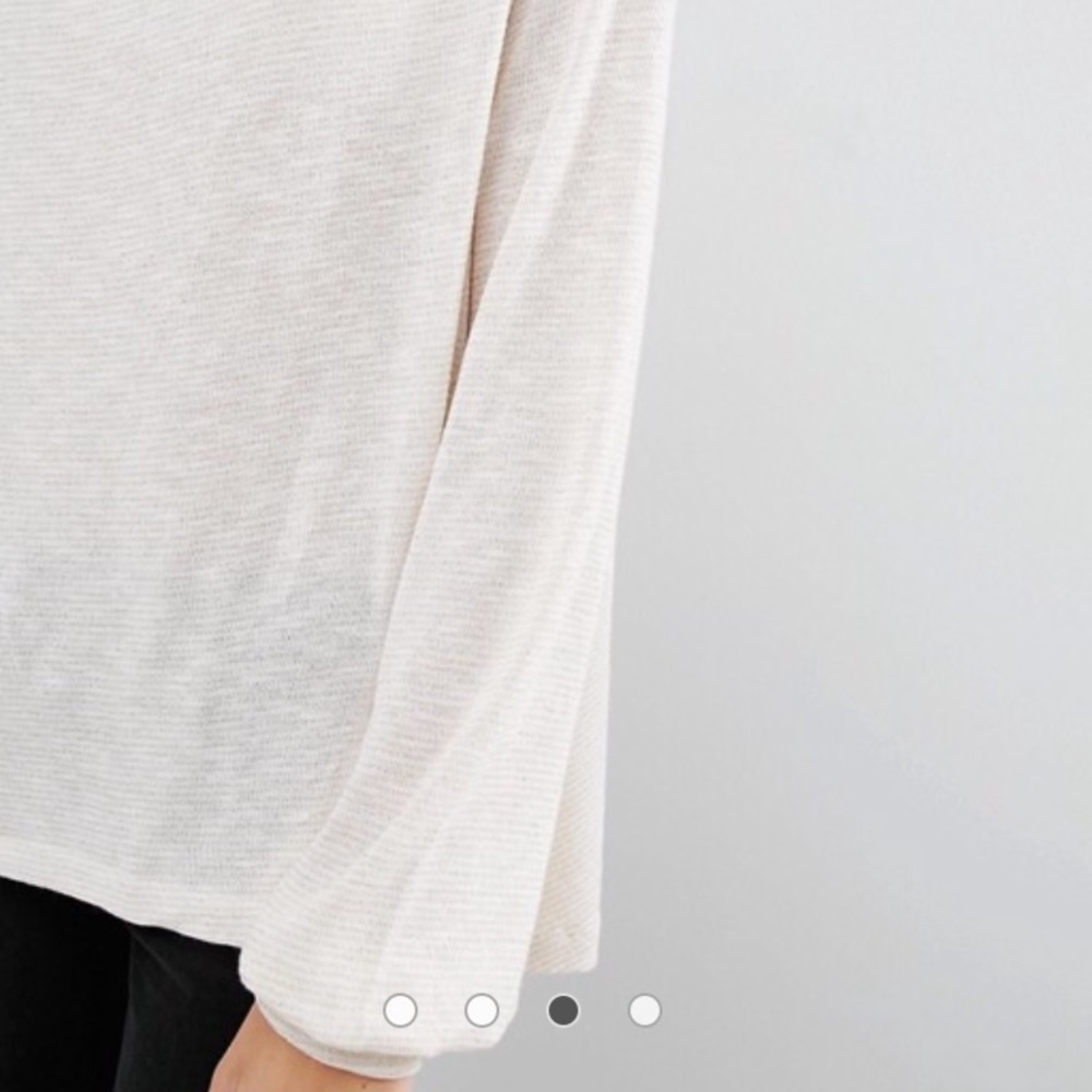 Free People Palmer Metallic Draped Sweater - Picture 3 of 7